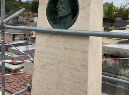 Cmentarz w podparyskim Montmorency - grób Adama Mickiewicza