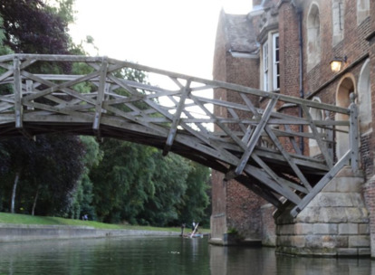 Mathematical bridge na rzece Cam w Cambridge