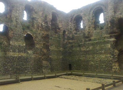 Ruiny normandzkiego zamku